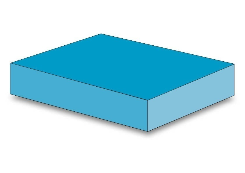 Plaque ELASTOFLEX/20 - 2MM - 110X92 174/TURQUOISE