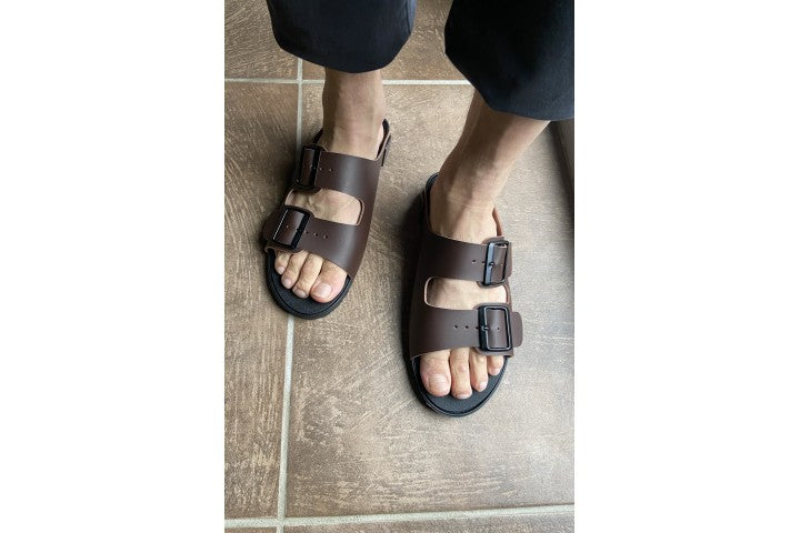 Pack Semelles et paire de sandales MALO Marron pour Homme (F-TPU)