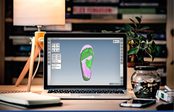 Logiciel de conception 3D FootCAD3D de Gespodo pour semelles et AFO